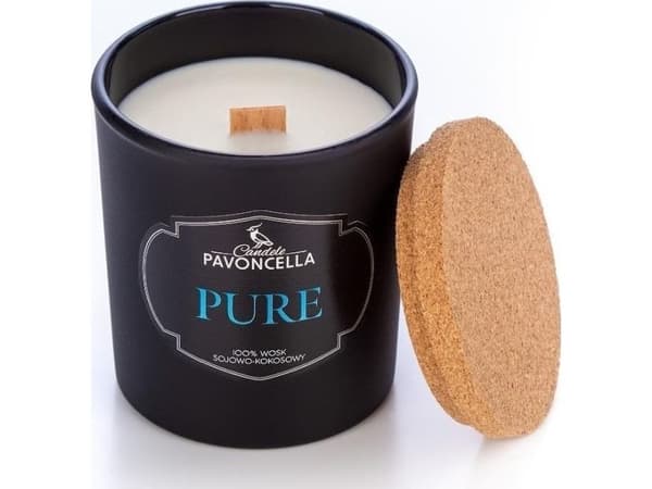 Pure black sojavaxljus 135 g