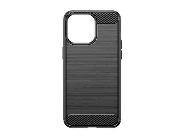 Hurtel fleksibelt carbonmønster etui til iPhone 15 Pro Max - blå