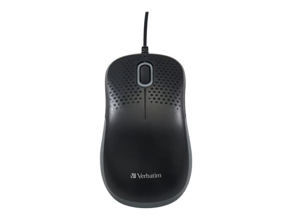 Verbatim Silent Optical Mouse - Mus - optisk - 3 knapper - kablet - USB