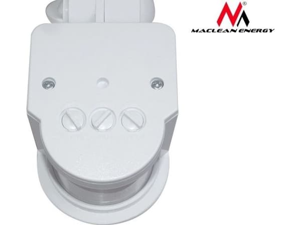 Maclean Wall-mounted twilight motion sensor 180 ° 1200W white (MCE25 W)