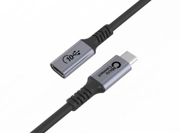 Premium USB-C-kaapelin pidennys 1.5m 10Gbps, 100W, USB 3.2
