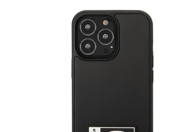 Karl Lagerfeld Ikonik patch-deksel for iPhone 13 Pro / iPhone 13 - svart