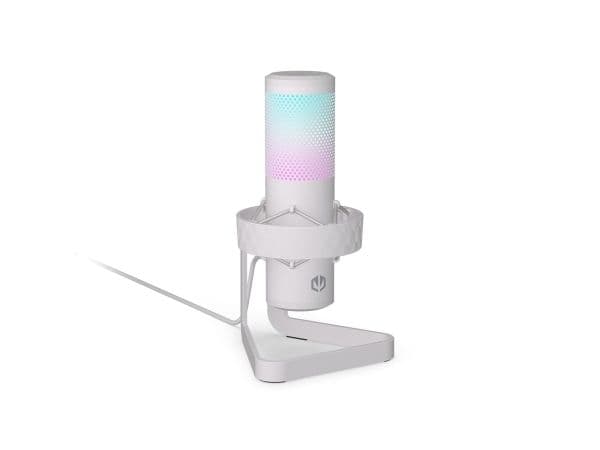ENDORFY AXIS streaming-mikrofon (vit, USB-C, RGB, 3,5 mm jack)