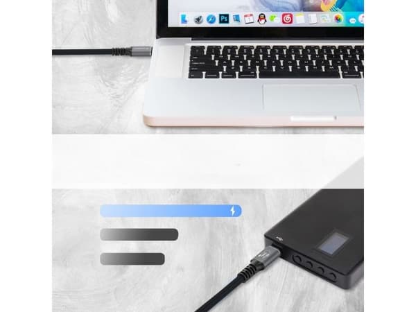 USB-kabel Wozinsky USB-C til USB-C 1 m svart (5907769376740)
