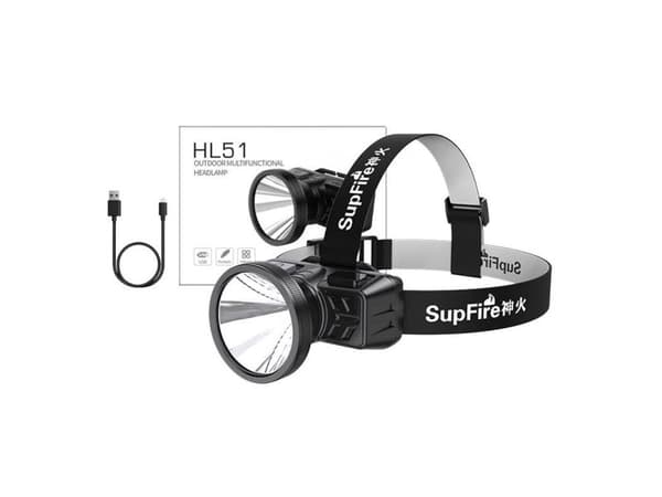 Headlamp Superfire HL51, 160 lm, USB