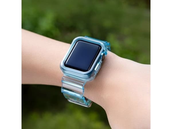 Hurtel silikonrem Strap Light set til Apple Watch 40 mm - blå