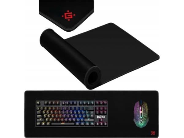 Defender gaming musematte BLACK XXL 680x240x5 mm