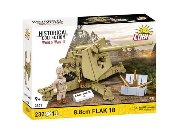 COBI 8,8 cm Flak 18 luftvärnskanon byggset