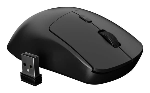 NATEC Hawk 2 Wireless, högerhand, laser, RF Trådlös, 3200 DPI, Svart