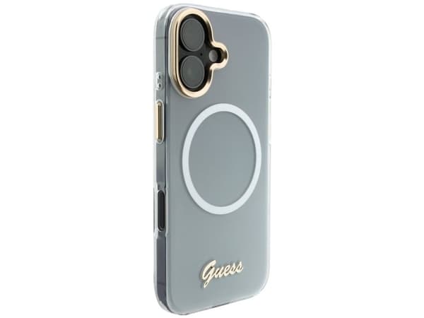 Guess IML Gradient Script MagSafe-deksel til iPhone 17 - hvit