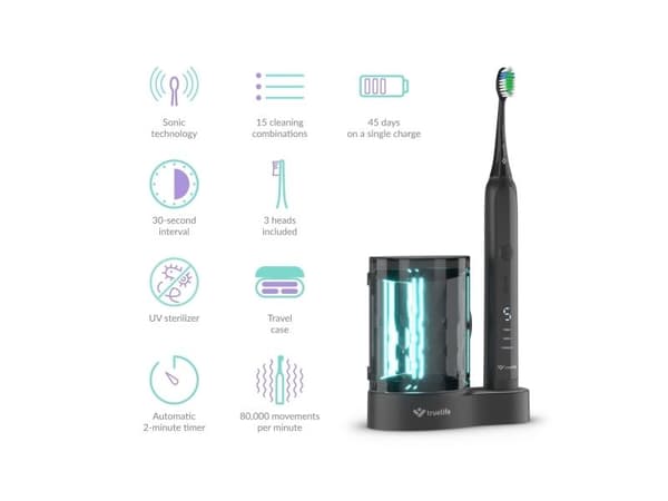 TrueLife SonicBrush Compact Brush Musta