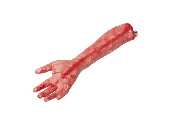 Blodig afrevet arm