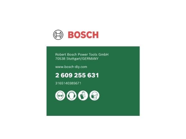 Bosch 2 609 255 631, Single, 1 styck