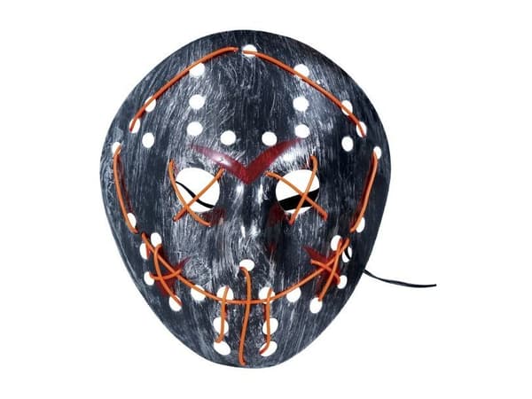 Hockeymaske med LED-lys