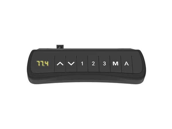 Stå-/sittbord DNA, vit 2000x1800 mm, höger 3-ben/vit
