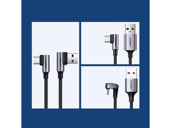 Ugreen USB-kabel USB-A till USB-C 2 m grå (63791)