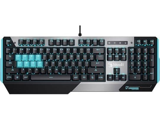 A4Tech B865, CZ keyboard, for games, lk optical switches, wired (USB), black