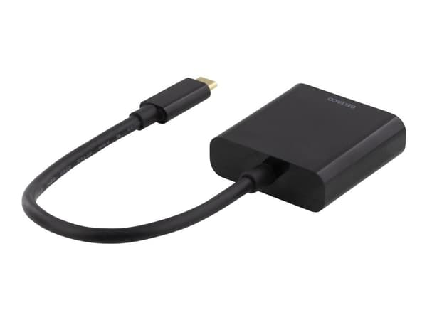 DELTACO USBC-HDMI8 - Ekstern videoadapter - USB-C - HDMI - svart
