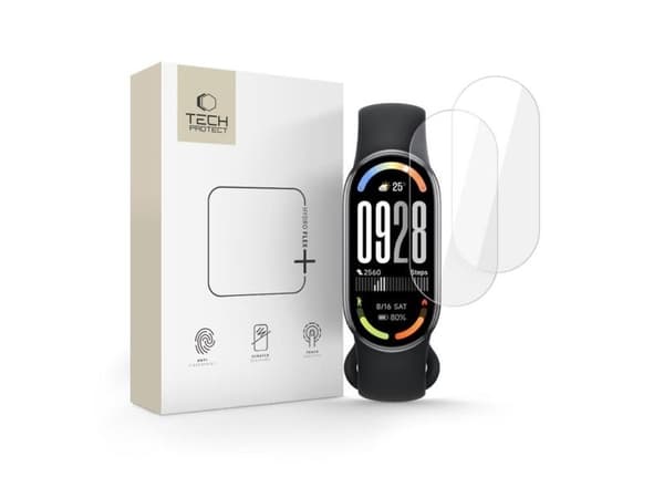 4 st hydrogelfilm Tech-Protect Hydro Flex+ för Xiaomi Smart Band 8/9/10/NFC Clear