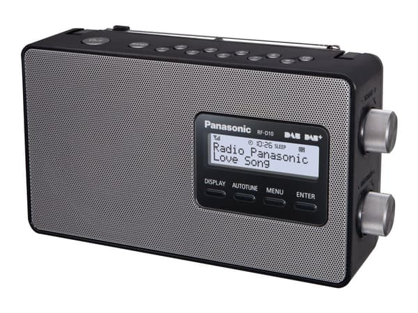 Panasonic-RF-D10EG - DAB bærbar radio - 2 Watt - sort