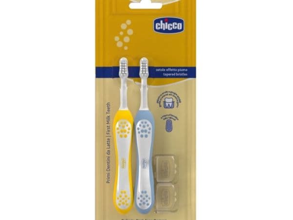 Chicco 174713 tannbørste indigo 6-36 mnd 2-pak
