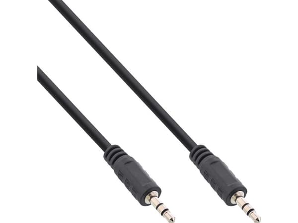 InLine 99936, 3.5mm, Hankjønn, 3.5mm, Hankjønn, 2,5 m, Sort