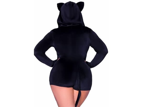 Black Kitty Cat-maskeradkostym Plus