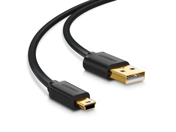 Ugreen - USB-kabel - USB (hane) till mini-USB typ B (hane) - USB 2.0 - 2 A - 1 m - svart