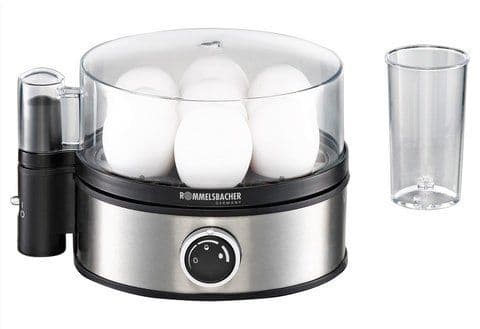 Rommelsbacher ER 400 - Æggekoger - 400 W - rustfrit stål/sort