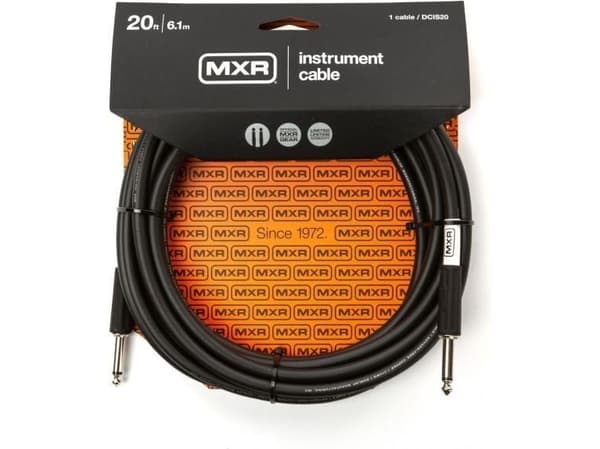 MXR Standard -instrumenttikaapeli 6 m, musta