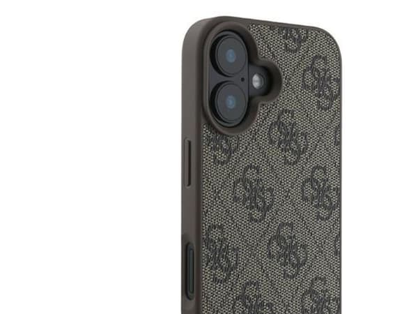 Guess 4G Bottom Stripe-etui til iPhone 16 Plus 6.7" - brun