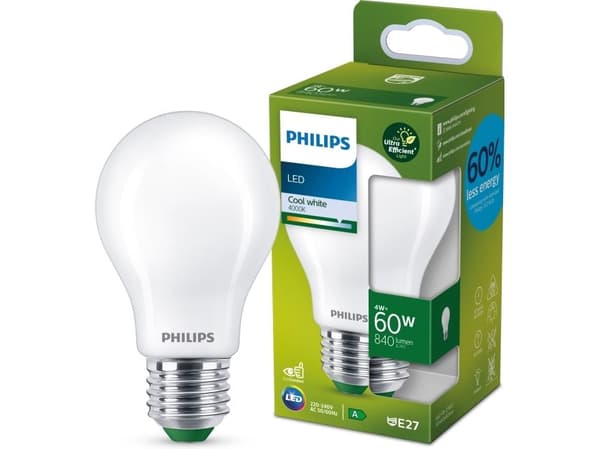 Philips filamentpære Frosted 60W A60 E27