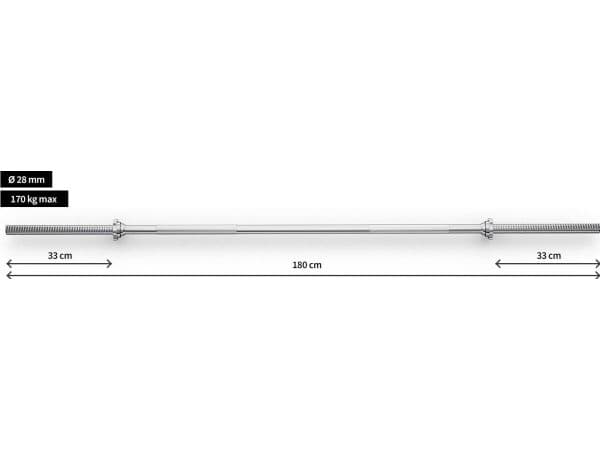Zipro suora kaula 180cm 28 mm