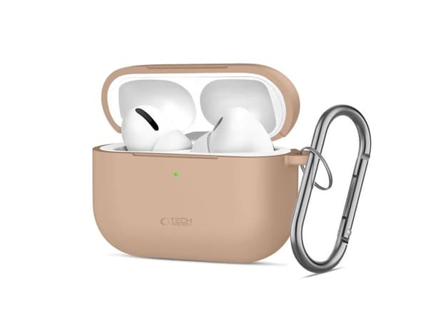 Tech-Protect Silicone Hook Case for AirPods Pro - Beige