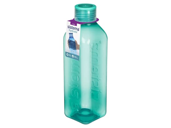 Sistema 1L Square Bottle 2-pakke