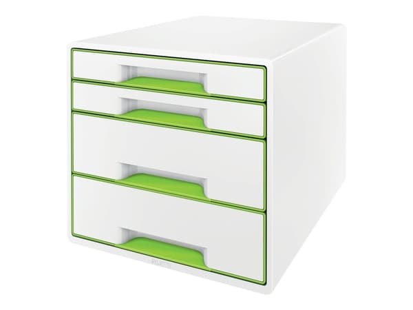 Leitz WOW CUBE - Skuffskap - 4 skuffer - for A4 Maxi - grønn