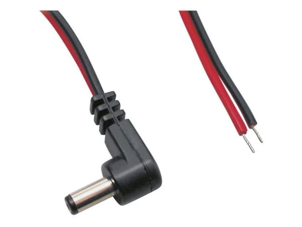 Conrad TC-2511234, Pienjännitekaapeli, musta, Punainen, 1 m