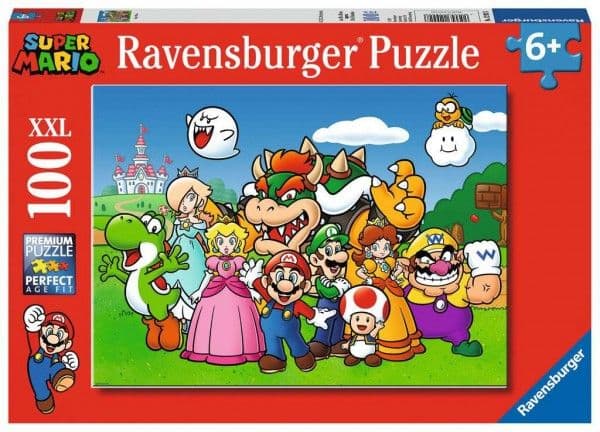 Ravensburger 100 Super Mario XXL boks med elementer