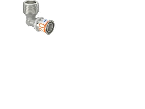 UPONOR S-PRESS PLUS vinkel m/nippel 20x3/4 "MT