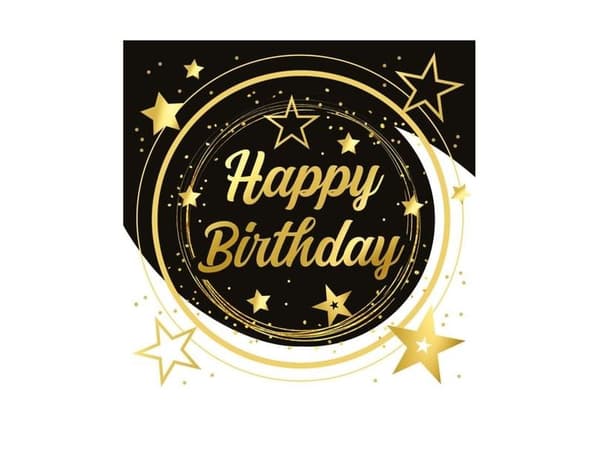 Happy Birthday servietter