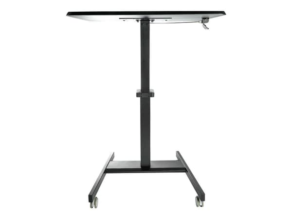 Startech Mobile Standing Desk, Portable Sit Stand Ergonomic Height Adjustable Cart on Wheels, Rolling Computer/Laptop Workstation Table with Lockin...