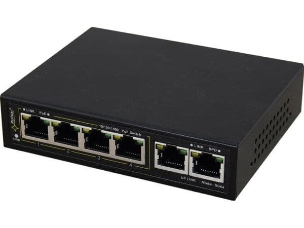 SWITCH POE SG-64 4 PORTS PULSAR
