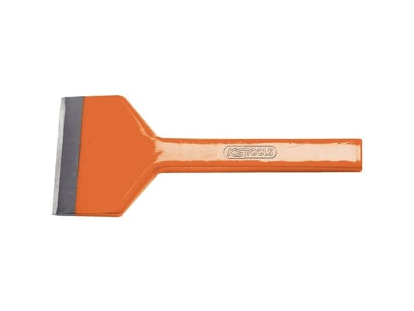KS Tools 162.0433, Spademeisel, Flat meisel, Kull stål, Oransje, 220 mm, 100 mm