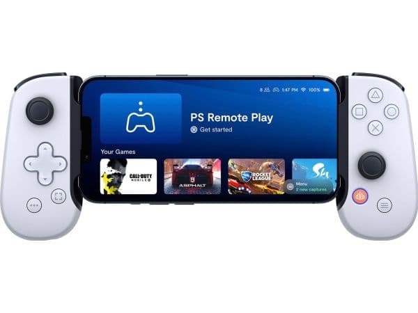 Backbone One - PlayStation Edition - spelkontroll - kabelansluten - vit - för iOS
