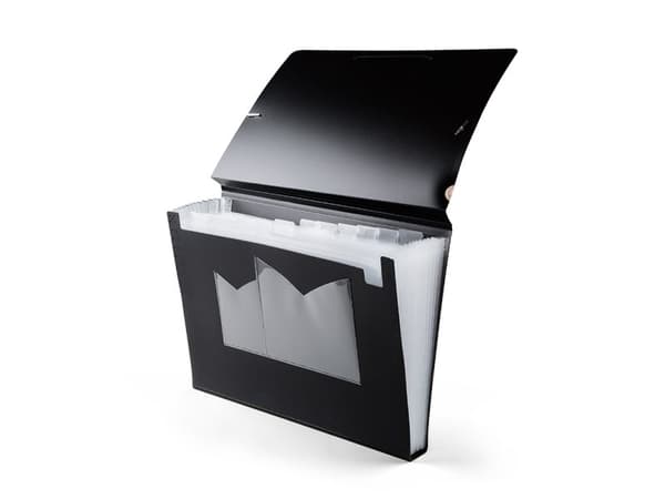 Mayland-Burde Hemarkiv BLACK A4,13f, Svart -