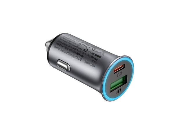 Acefast B16 95W USB-A + USB-C laddare - grå