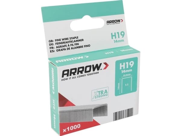 Arrow Tool Group 381990 fine tråd stiftemner 1000 stk.