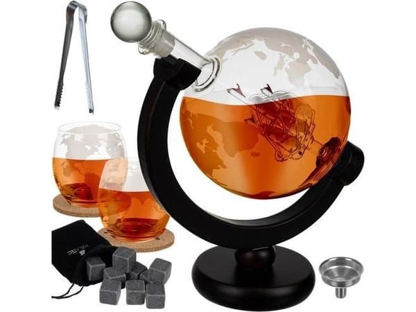 Malatec 22553 whiskey-set karaffel + lock