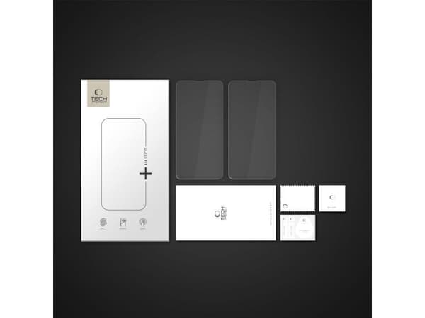 Härdat skyddsglas TECH-PROTECT GLASS FIT+ 2-pack till iPhone 13 mini, klar