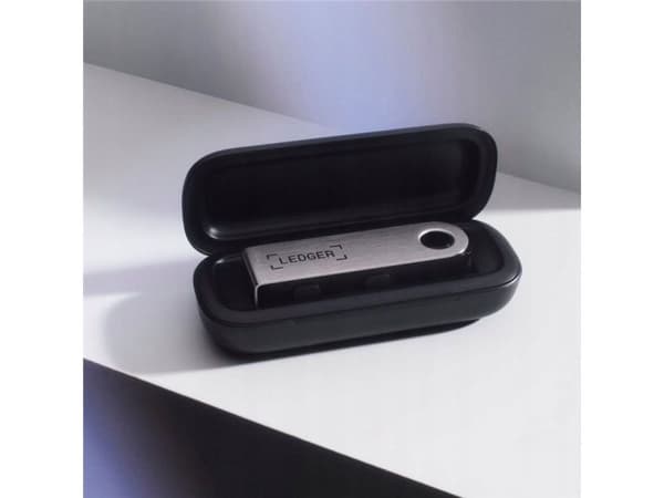 Ledger Nano X krypterad plånboksfodral, svart